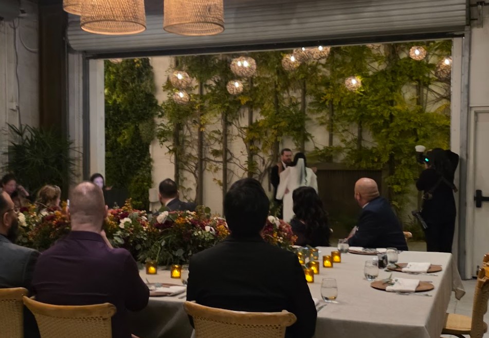 Intimate micro wedding at Hart & Main in Newhall CA